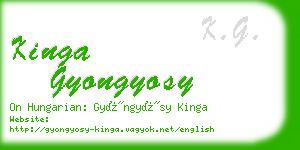 kinga gyongyosy business card